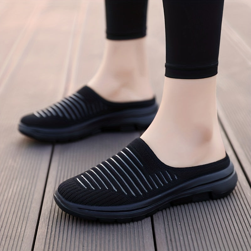 Schwarze Komfort-Slipper - Emilia