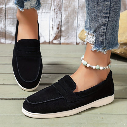 Beige Komfort Loafers - Elegante Lena