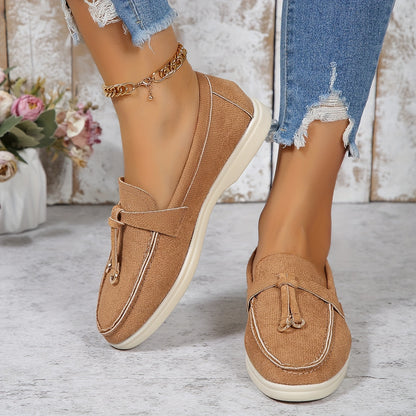 Beige Elegante Loafers - Anna