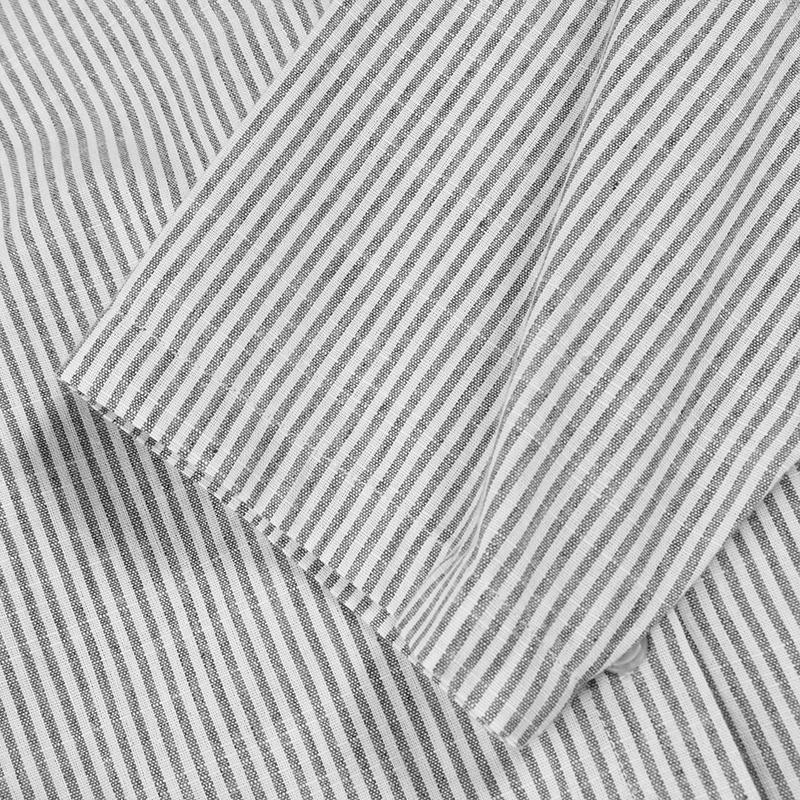 Luftiges maxikleid im streifen-look: elegante länge, luftige ärmel