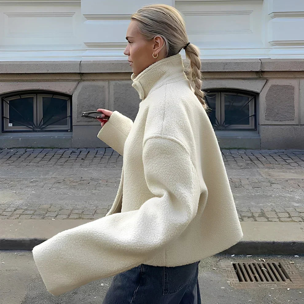 Shania oversize-fleecemantel – damen