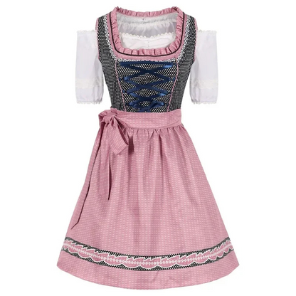 Cadence | Dirndl Kleid mit Rosenakzenten und Schattendruck für Damen