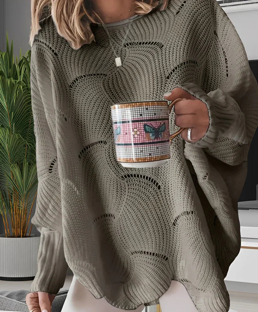 Kassandra stylischer v-ausschnitt-pullover – damen