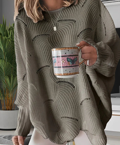 Kassandra stylischer v-ausschnitt-pullover – damen