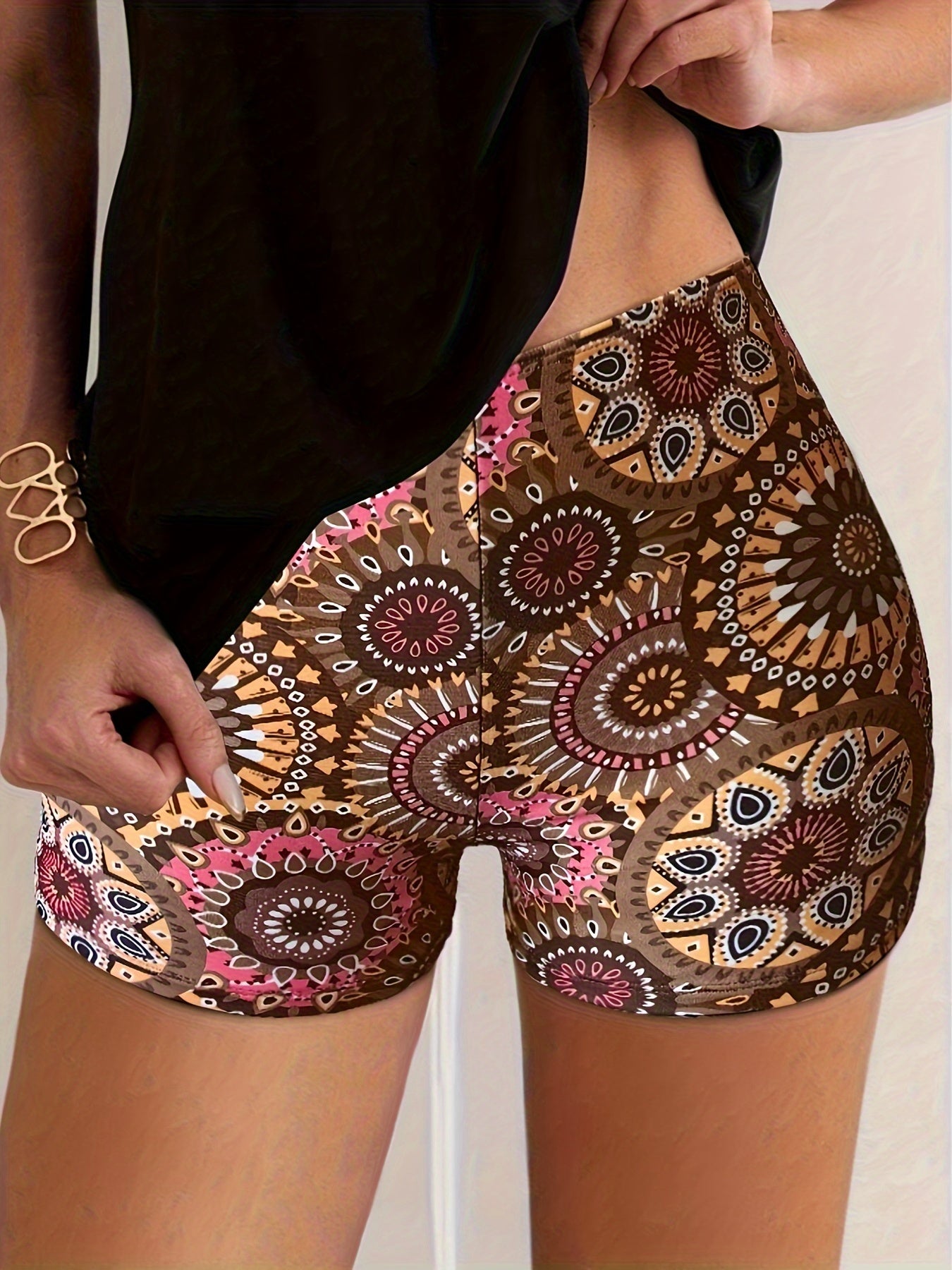 Badeshorts mit Tribal-Blumenmuster - Lena