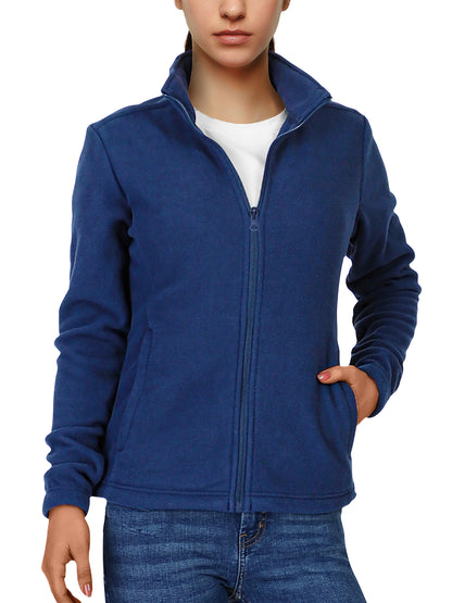 Damen Fleecejacke mit durchgehendem Reißverschluss