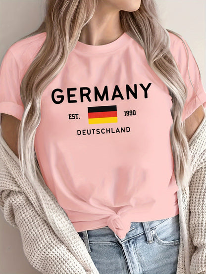 Deutschland Print T-Shirt - Lena