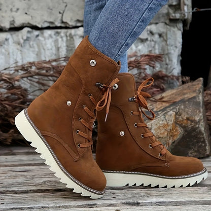 Damen Einfarbige Kurzstiefel – Lea