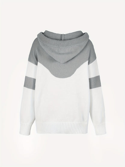 Apricot Colorblock Kapuzenpullover – Mila