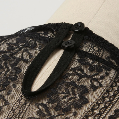 Raiden | dirndl bluse mit stehkragen und langarmspitze für frauen