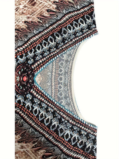 Türkis boho maxi-kaftan kleid - Anna