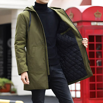 Derren freizeitjacke mit leichter kapuze – herren