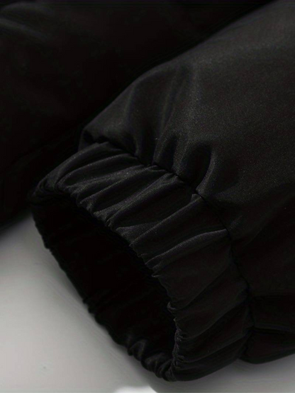 Warme Winterjacke mit Reißverschluss Rosa – Clara