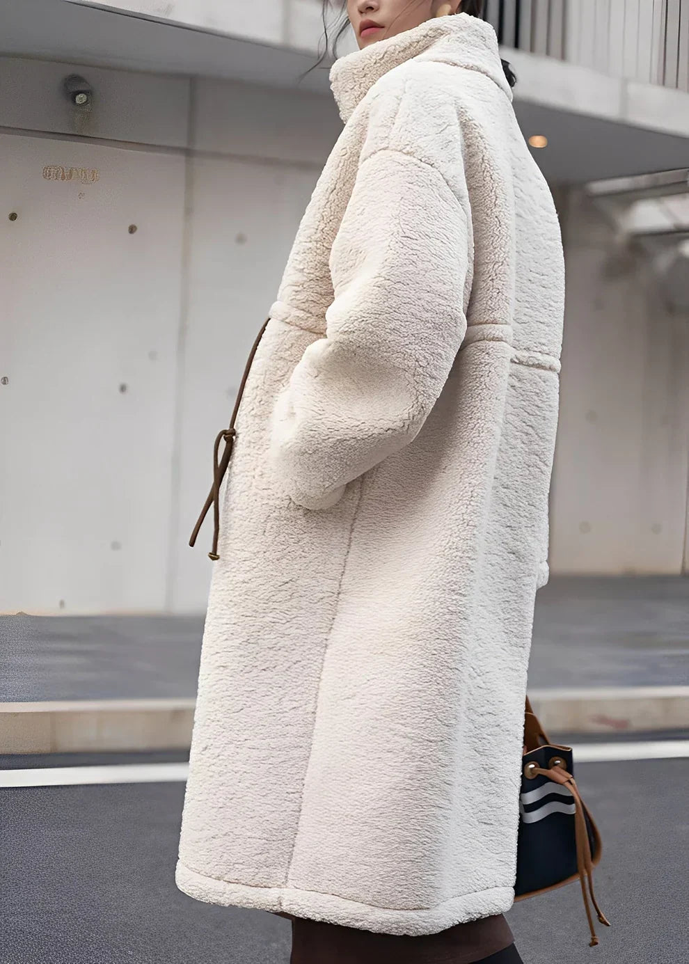 Noelene warmer, lässiger wollmantel – damen