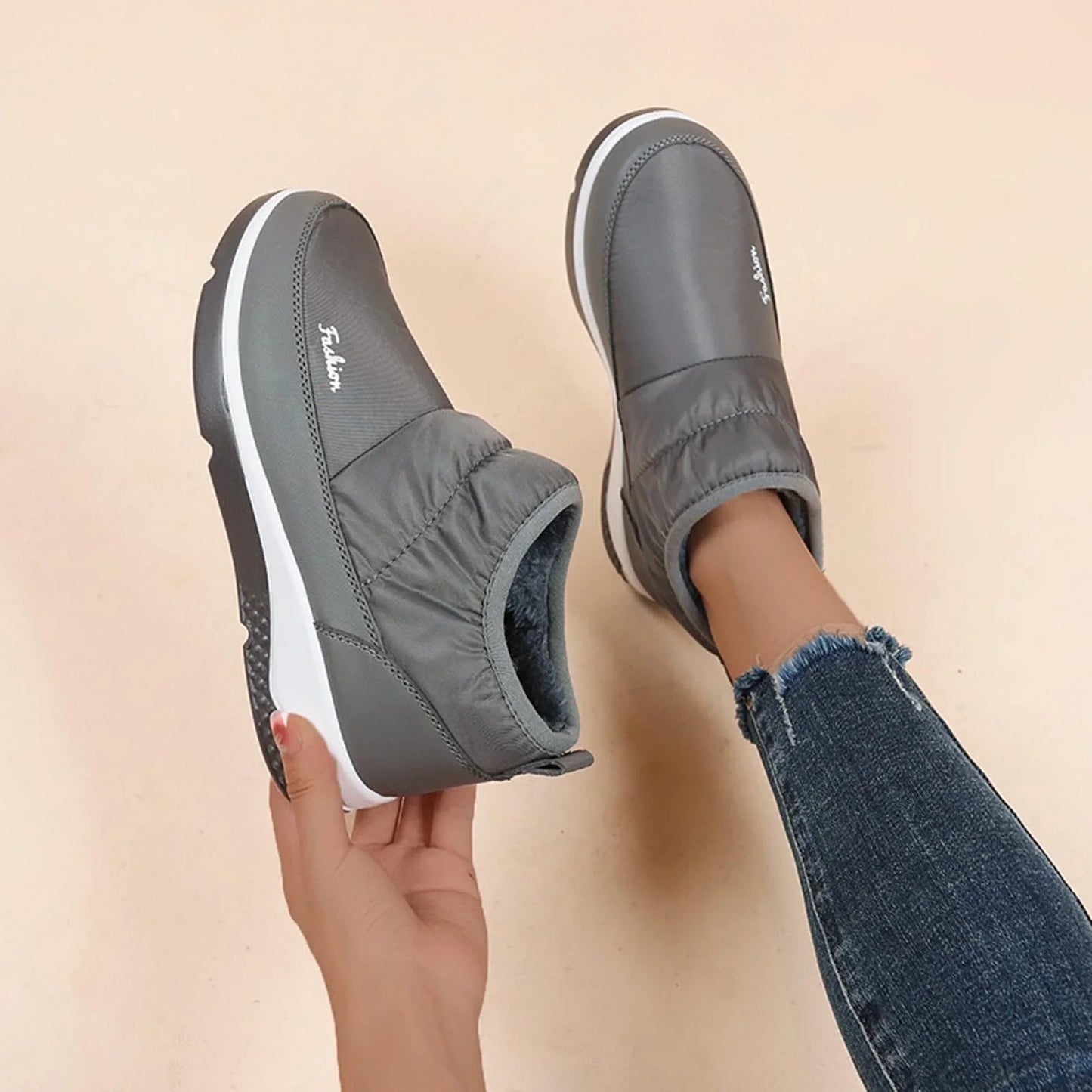 Orthopädische Rutschfeste Wasserdichte Winterstiefeletten