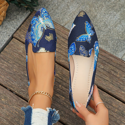 Elegante Schwarze Ballerinas - Spitz