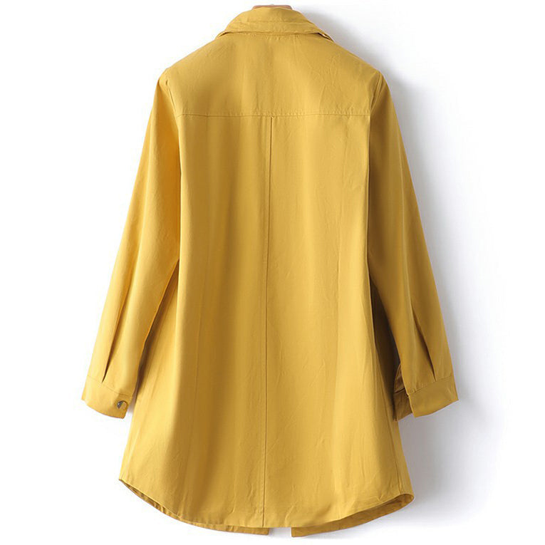 Modischer Windbreaker in leuchtendem Gelb