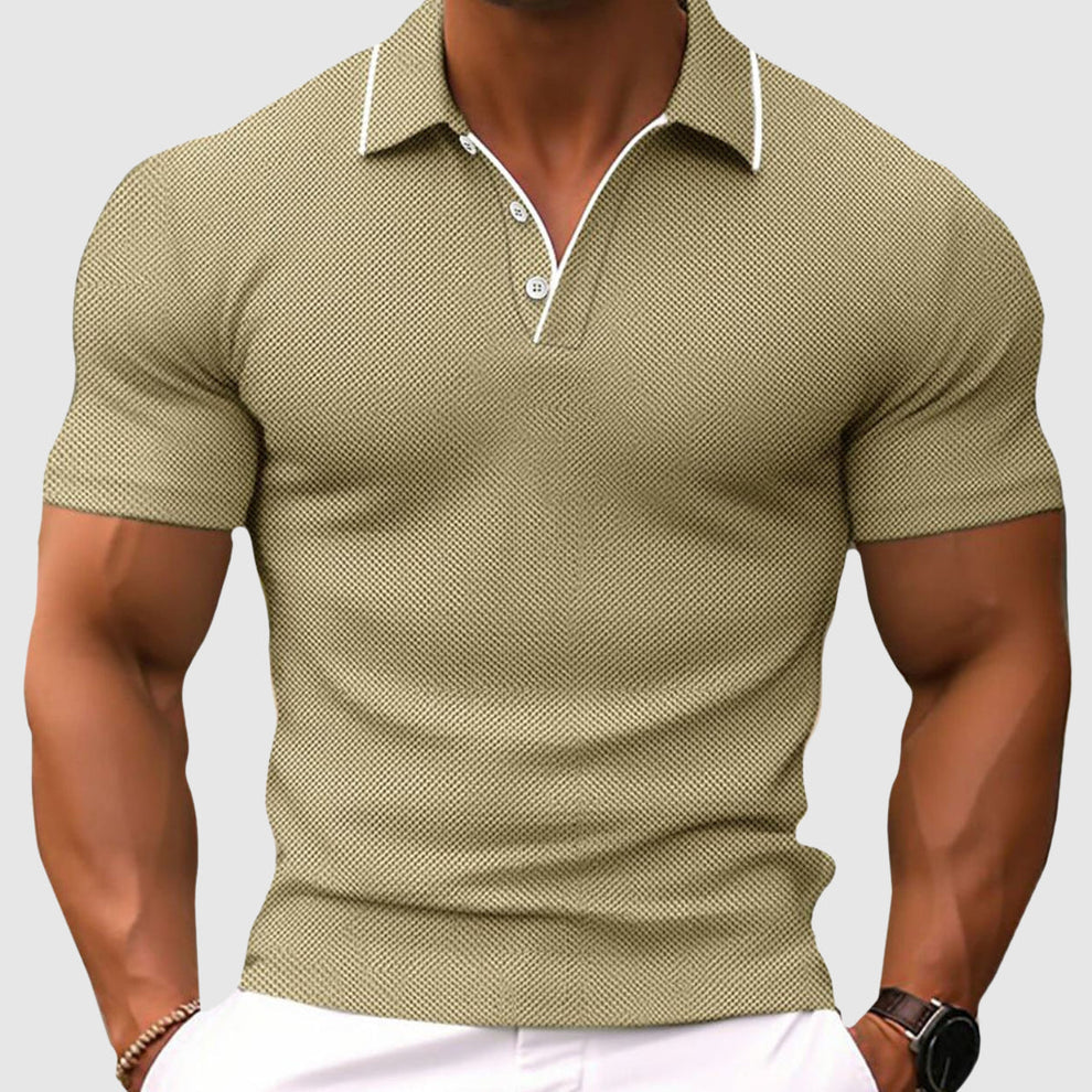 Jaren lässiges, schmal geschnittenes poloshirt – herren