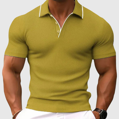 Jaren lässiges, schmal geschnittenes poloshirt – herren