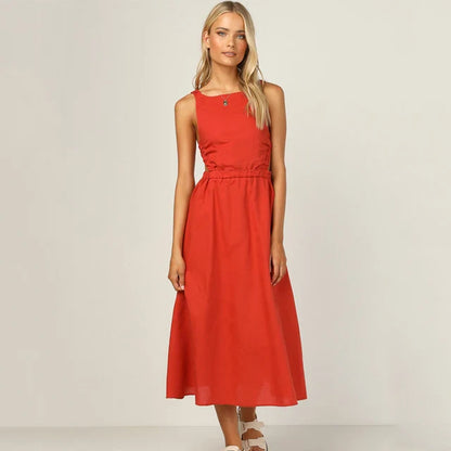 Schwarzes Maxikleid mit Cutouts - Emilia