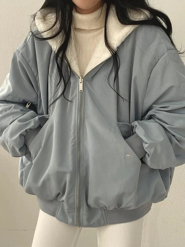 Arra - stilvolle dicke jacke mit wendefunktion