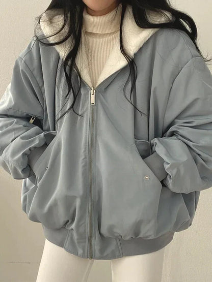 Arra - stilvolle dicke jacke mit wendefunktion