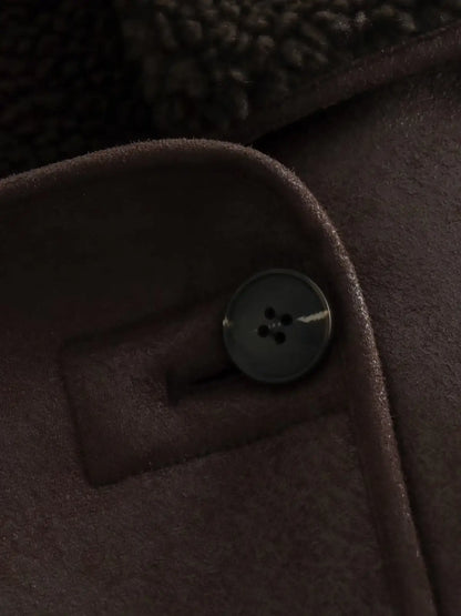 Olivia revers-kunstlederjacke – warmer herbst/winter must-have