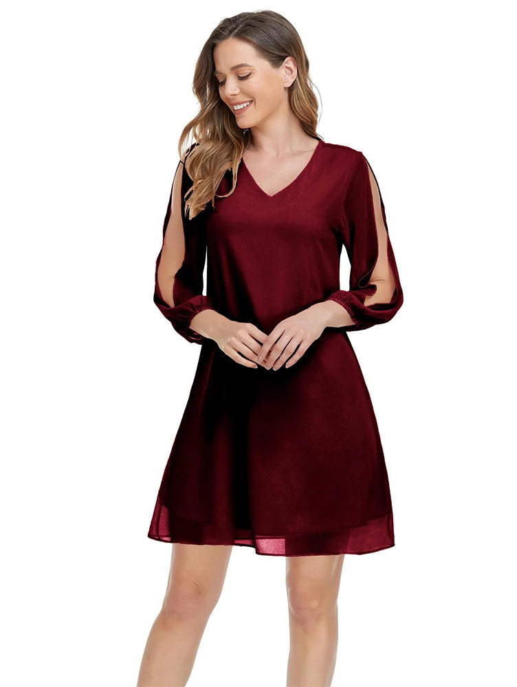 Eva - Rotes Satin Abendkleid