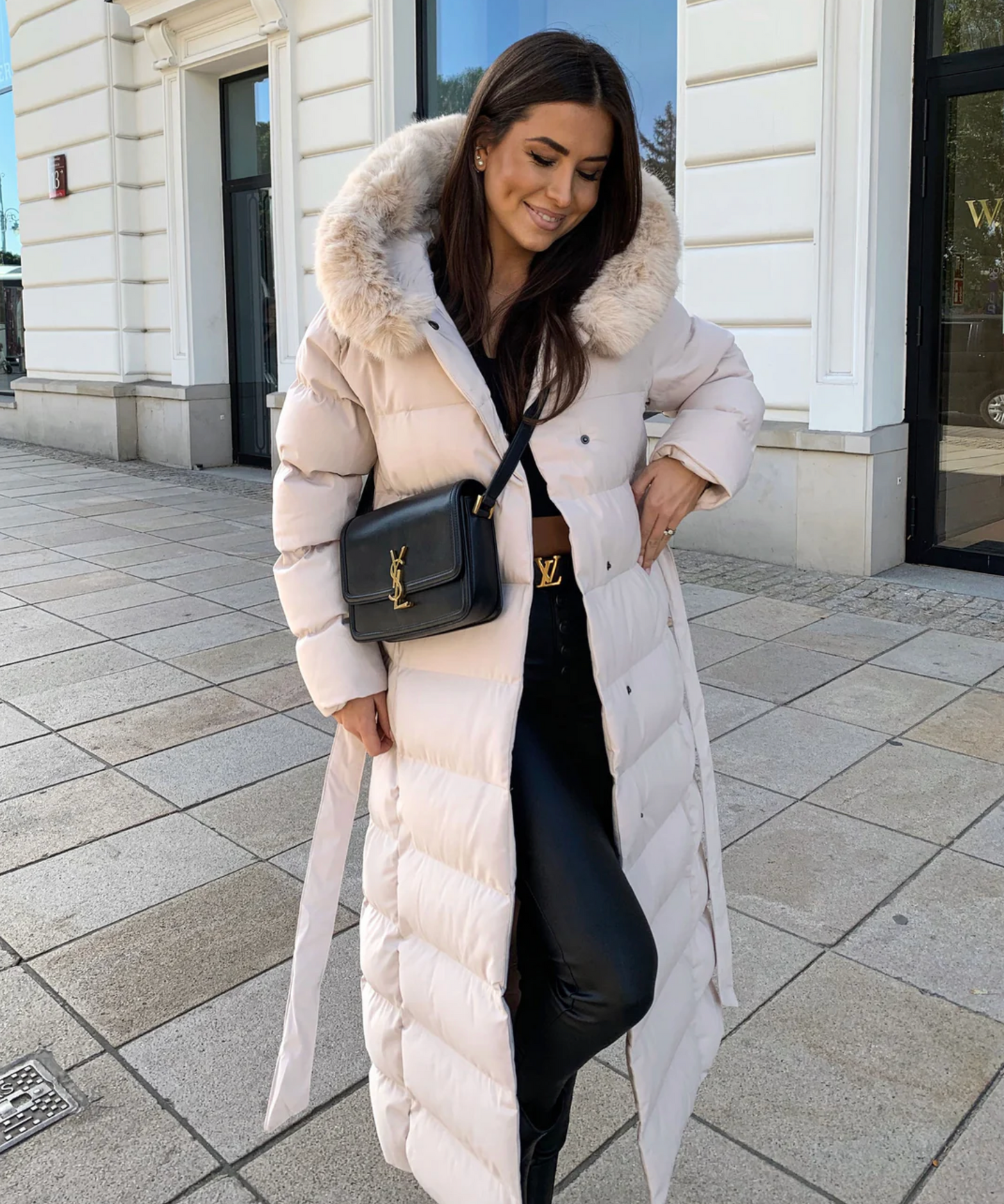 Langer Warmer Parka Schwarz - Nora