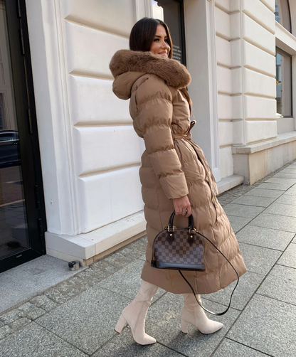 Langer Warmer Parka Schwarz - Nora