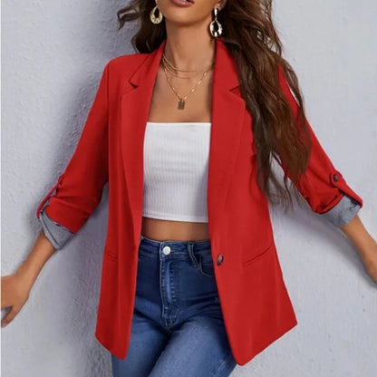 Mia - pinkfarbener casual blazer