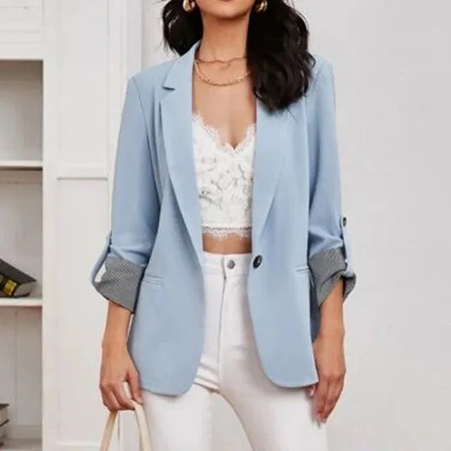 Mia - pinkfarbener casual blazer