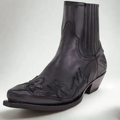 Herren-cowboy-stiefeletten aus westernleder – herren