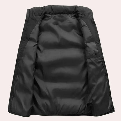 Malte – gepolsterte, wasserabweisende weste mit stehkragen