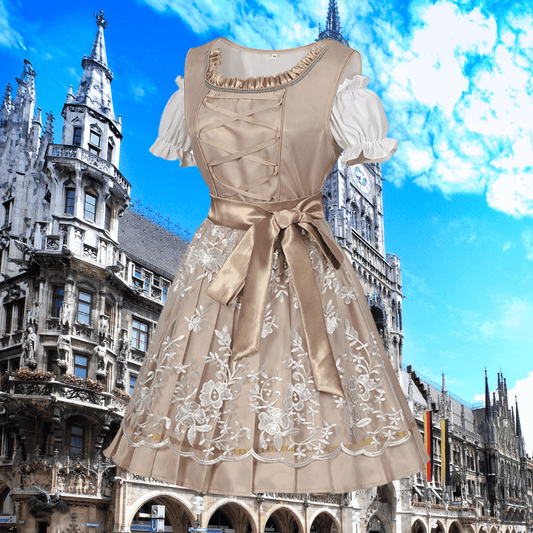 Nila | Dirndlkleid mit Spitzenüberrock und Zierborte für Frauen