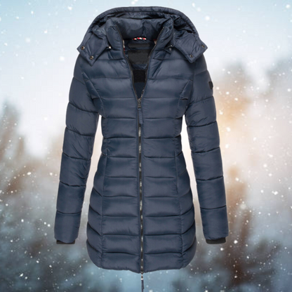 Steppwinterjacke Damen Marineblau - Sofia