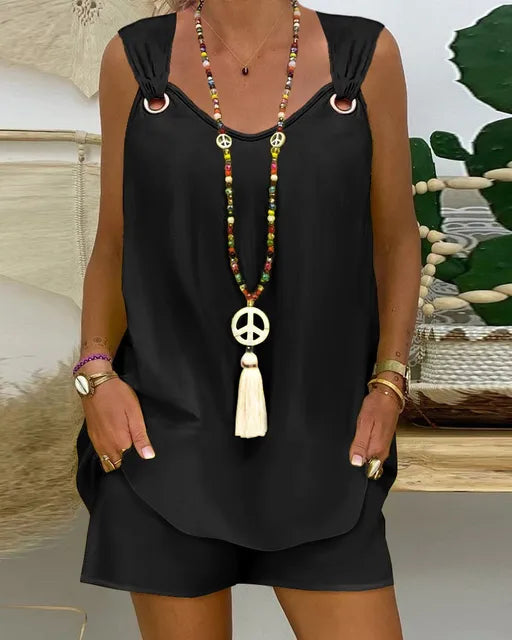 Vanessa - Elegantes Zweiteiler-Set in Schwarz