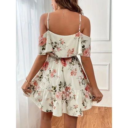 Mia - Weißes Blumen-Sommerkleid