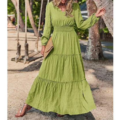 Amelie - Elegantes Maxikleid in Schwarz