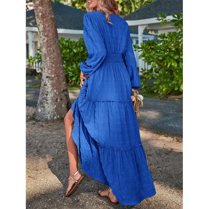 Amelie - Elegantes Maxikleid in Schwarz