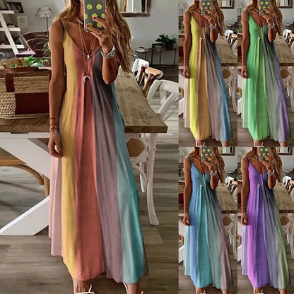 Mehrfarbiges Sommerkleid - Lena