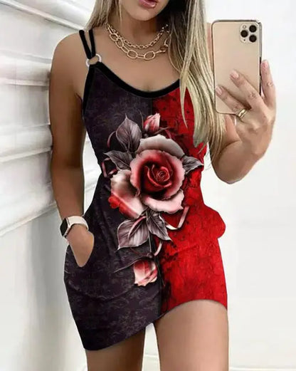 Lena - Rosa Satinkleid