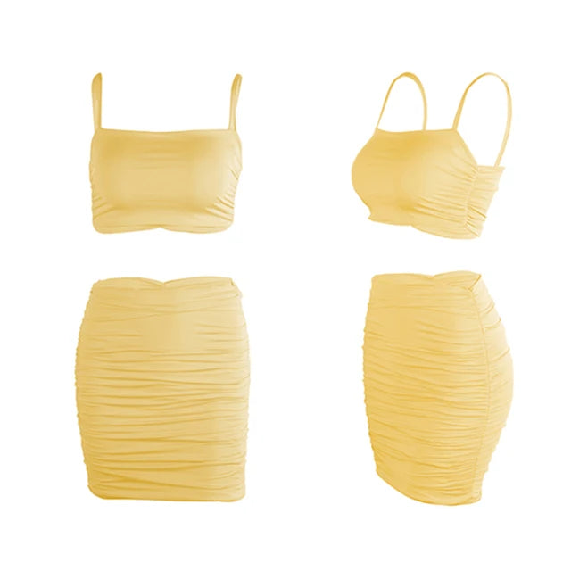 Emilia - Weißes Zweiteiler-Ensemble