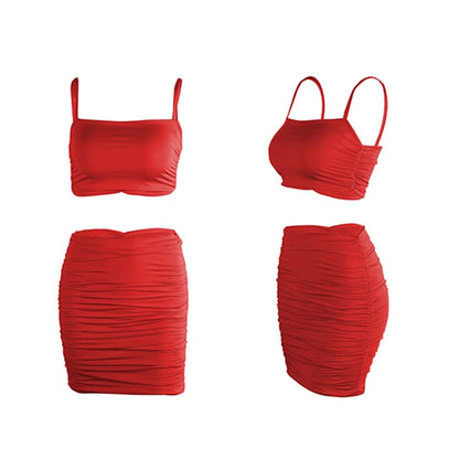 Emilia - Weißes Zweiteiler-Ensemble