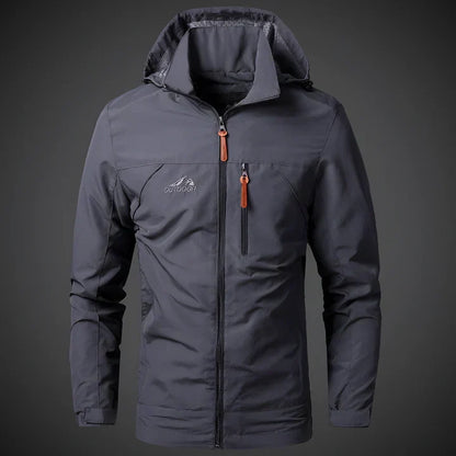 Wasserdichte und winddichte outdoorjacke für herren