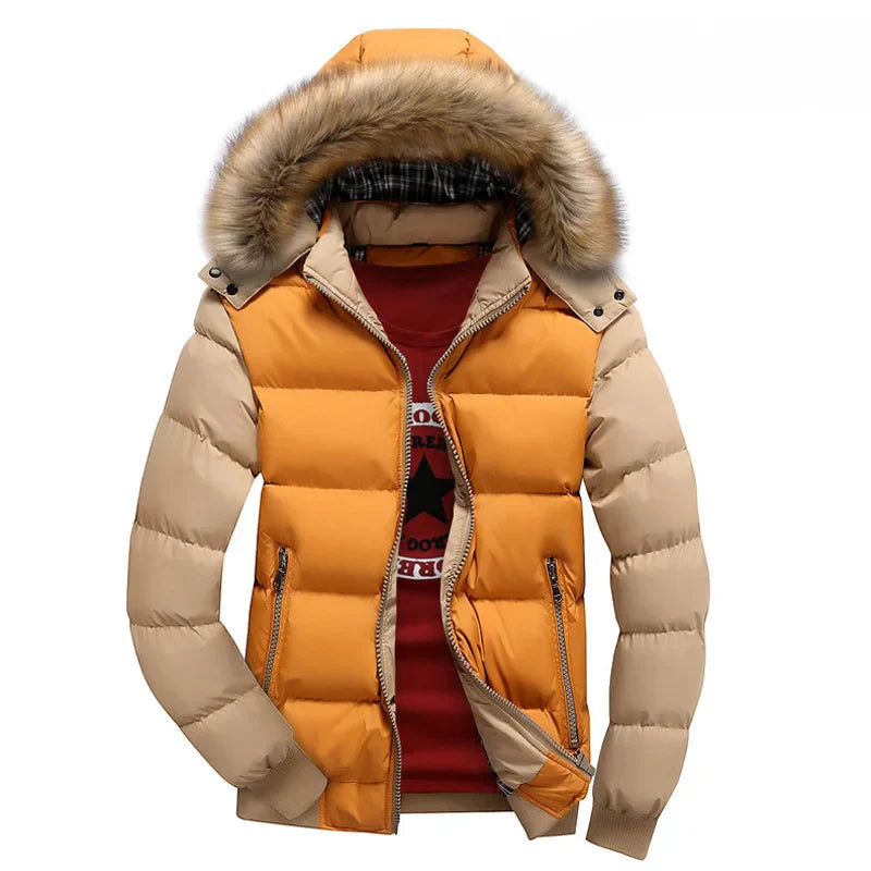 Warme Herrenjacke Khaki - Elias