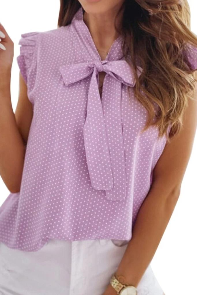 Damenbluse mit Schleifendetail - Atmungsaktiv und Bequem