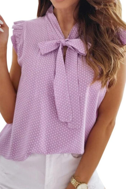 Damenbluse mit Schleifendetail - Atmungsaktiv und Bequem