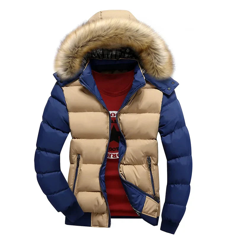 Warme Herrenjacke Khaki - Elias