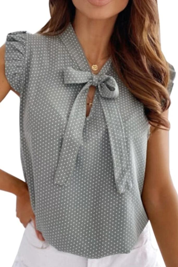 Damenbluse mit Schleifendetail - Atmungsaktiv und Bequem